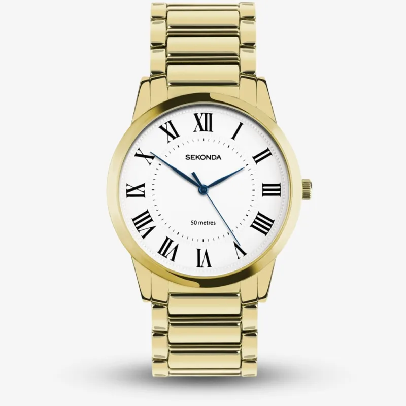 Sekonda Mens Beaumont Gold Plated Watch 30247