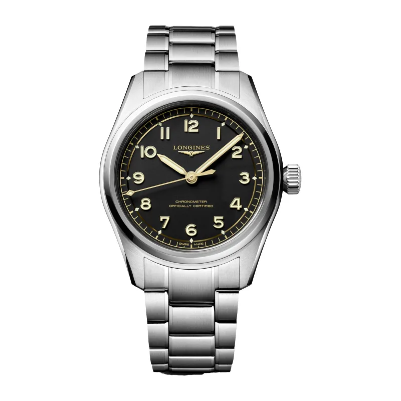 Spirit Pilot 3 Hands 39mm Mens Watch Black