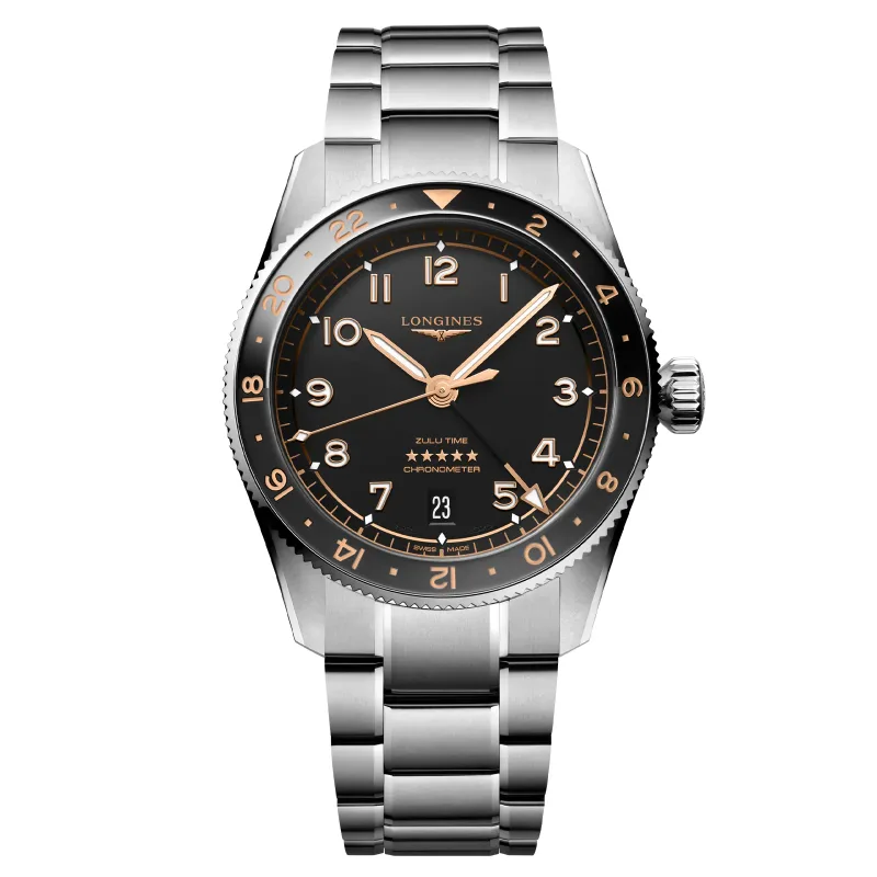 Spirit Zulu Time 39mm Mens Watch Black