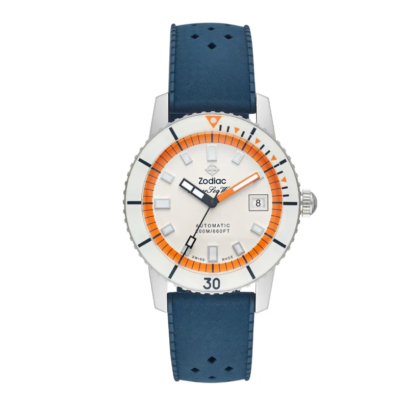 Super Sea Wolf Compression Diver Automatic Rubber Strap Watch