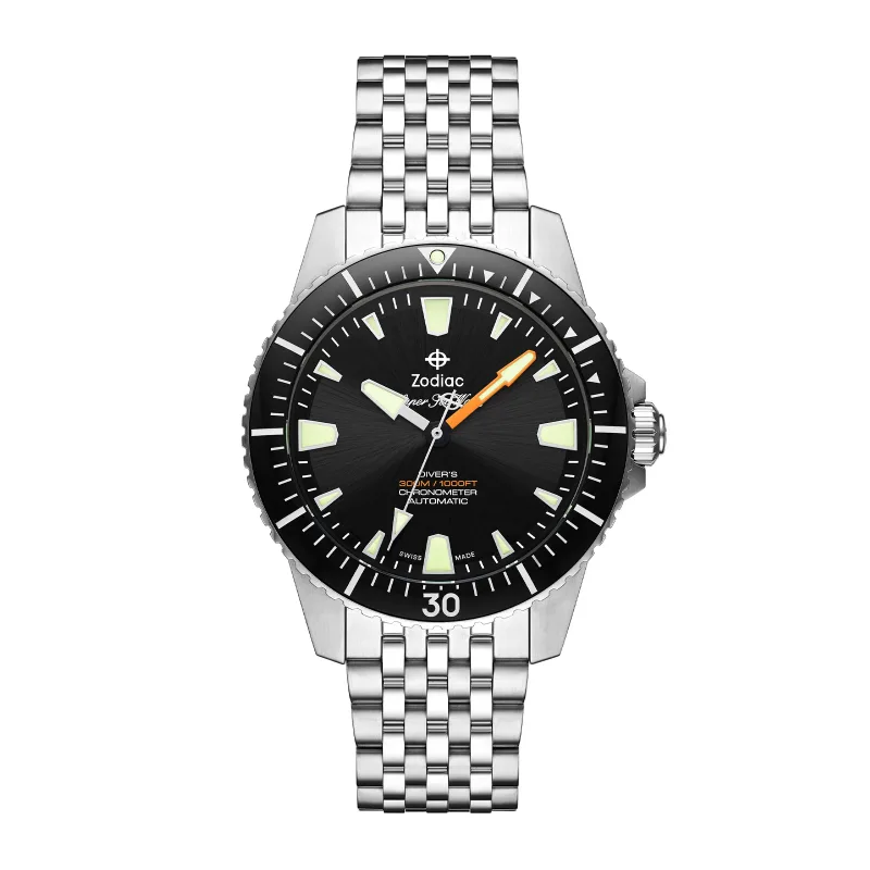 Super Sea Wolf Pro-Diver Automatic Stainless Steel Watch