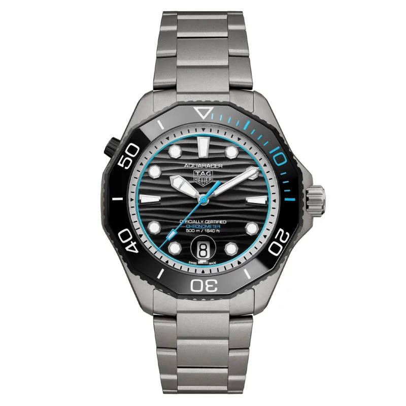 Tag Heuer Limited Edition Aquaracer Professional 500 Date 42mm Titanium Automatic Men's Watch