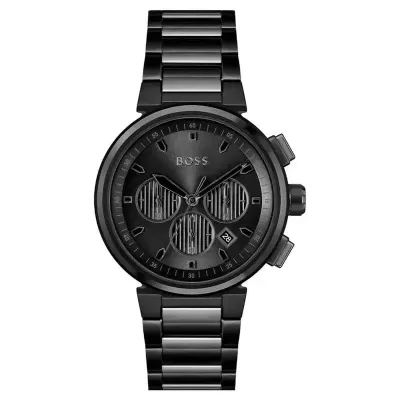 Hugo Boss One 1514001 Men's Chronograph Watch – 44mm Black Dial Stainless Steel Bracelet