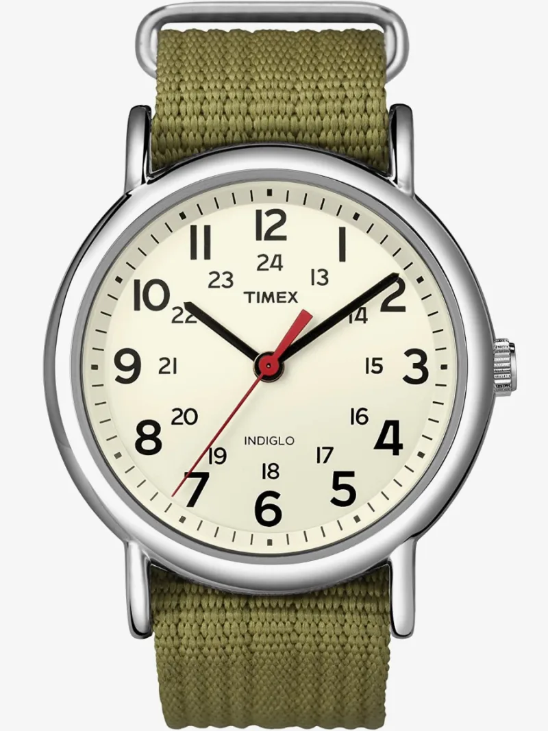 Timex Mens Weekender White Dial Watch T2N651
