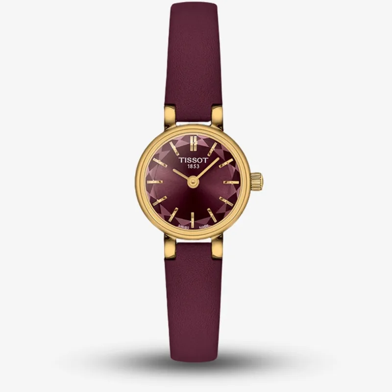 Tissot Ladies Lovely Red Dial Leather Strap Watch T140.009.36.371.00