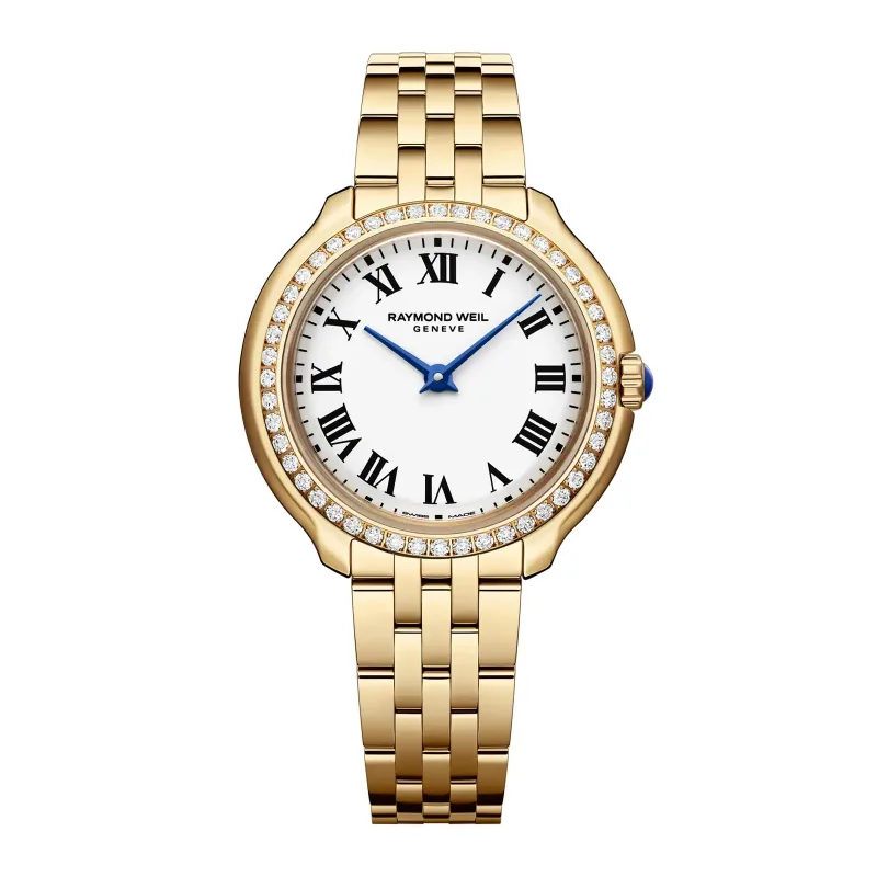 Toccata Heritage 28mm Ladies Watch Silver Dial Yellow Gold Pvd Plating