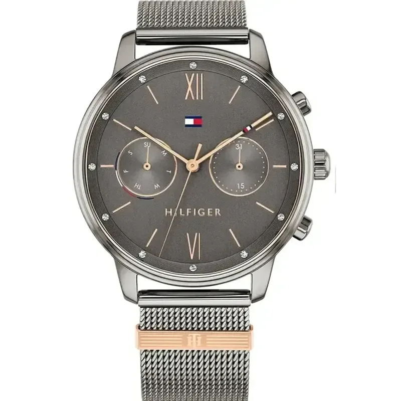 Tommy Hilfiger Blake 1782304 Women's Watch – 38mm Grey Dial & Grey Mesh Bracelet