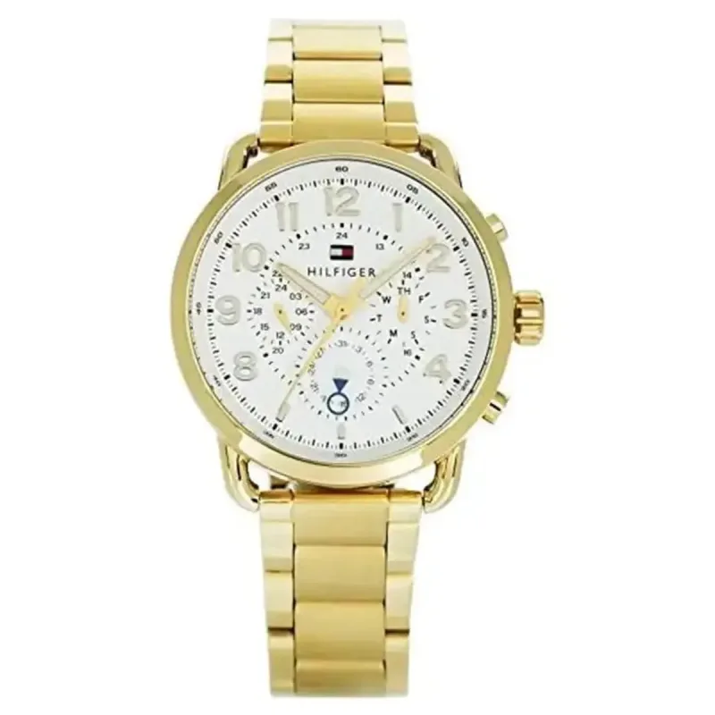 Tommy Hilfiger Briggs 1791455 Men's Multifunction Watch Gold-Tone 46mm