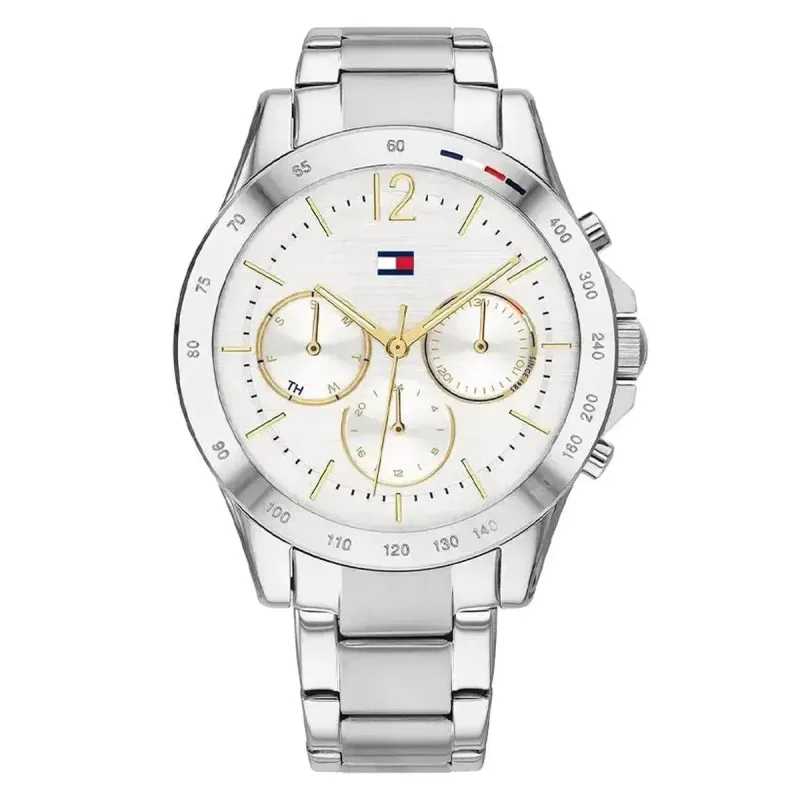 Tommy Hilfiger Haven 1782194 Women's Multifunction Watch – 38mm White Dial Silver Steel Bracelet