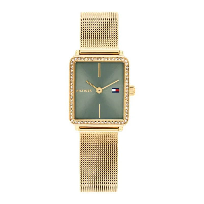 Tommy Hilfiger Ladies Tea Green Dial Watch 1782791
