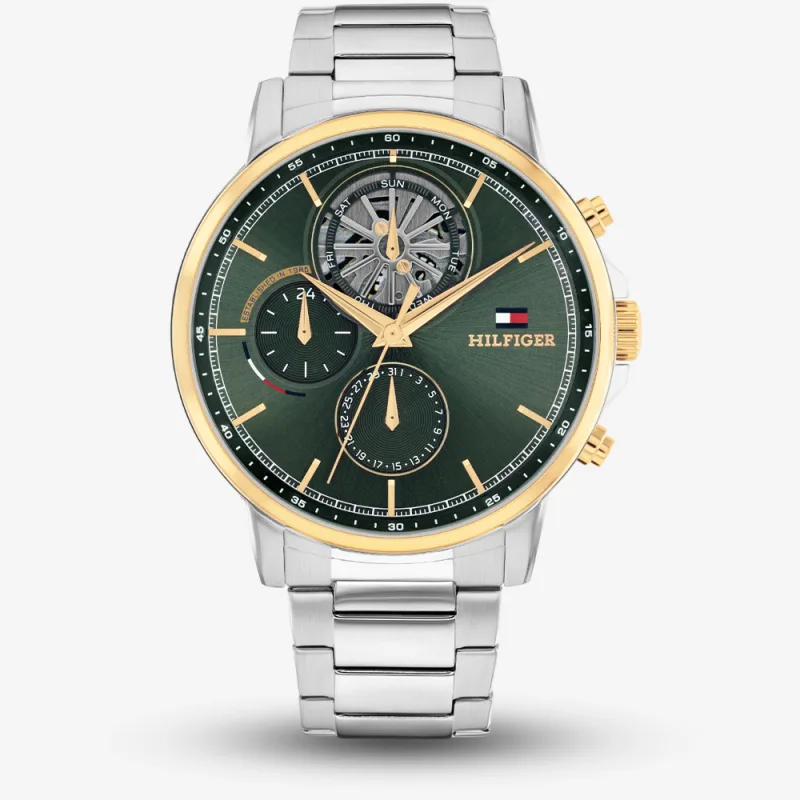 Tommy Hilfiger Mens Green Bracelet Watch 1710735